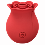 Rose-Shaped clitoral suction and vibration stimulator